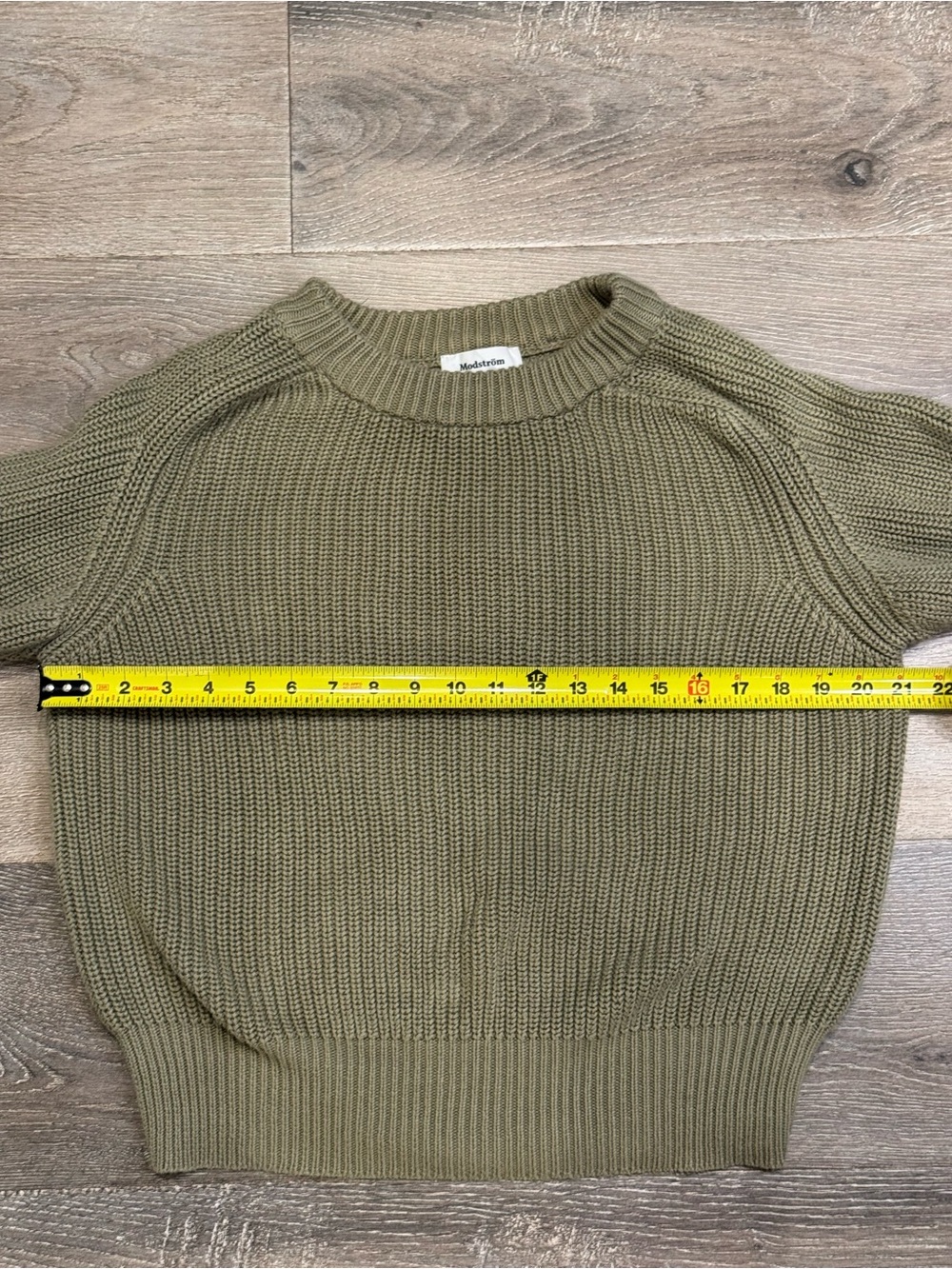 Modstrom Sage Green 100% Cotton Rosemd O-Neck 1108 — image 5 of 6